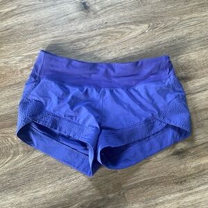 Lululemon shorts size 8 blue in good condition